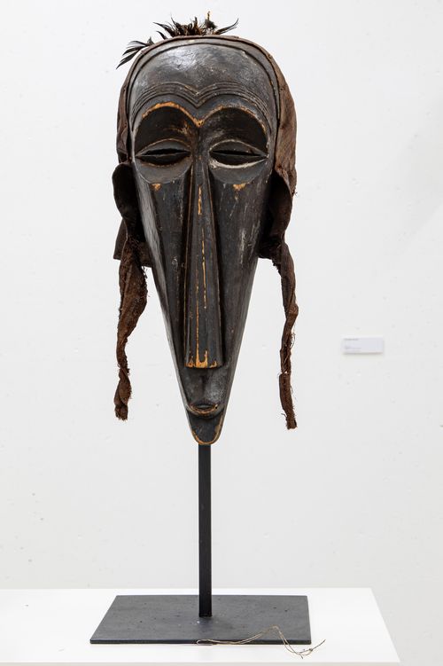 Kuba Maske D.R. Kongo Holz, Fasern