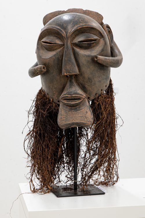 Luba Maske (D.R. Kongo) Holz, Fasern